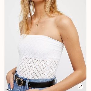 Free People Honey Textured Tube Top
